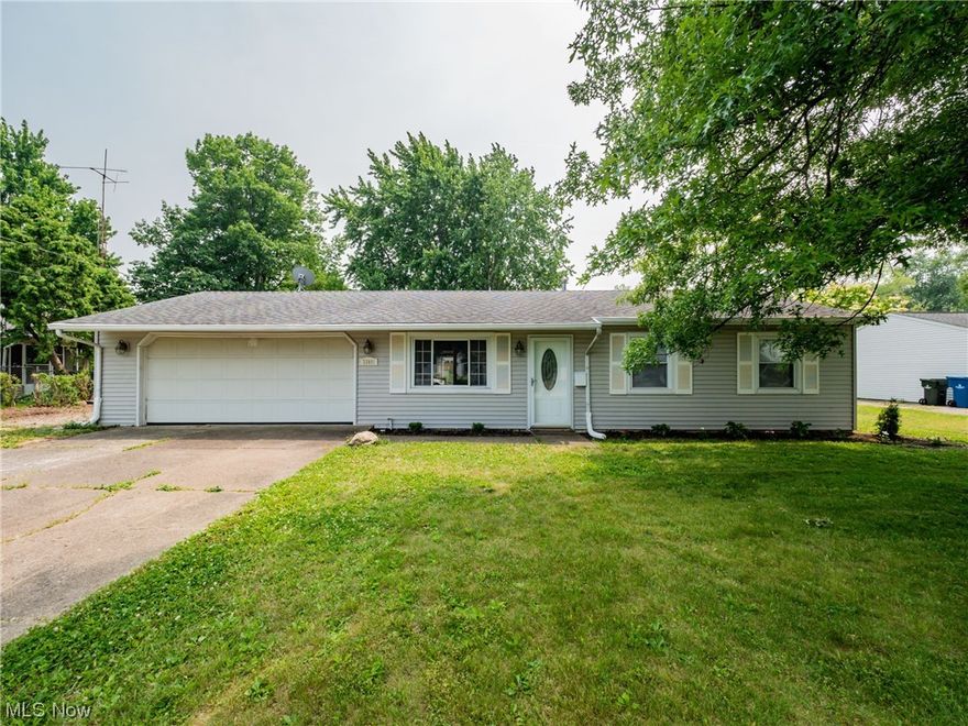 Amazing value in North Ridgeville! Don't miss out on this 3 bed, 1 bath RANCH HOME in the heart of town ready for it's next family! Freshly painted throughout (including the 2 car attached garage) and carpets have just been professionally cleaned! As you enter, you will find a formal living room and hallway leading to all three bedrooms and full bath. Heading towards the back of the home you'll find a spacious eat-in kitchen. Off the kitchen is a family room addition complete with a dining space, laundry enclosed in closet and patio door which leads to a completely fenced-in backyard. The backyard boasts of a large shed- complete with power, workbench, and a loft. Updates include, within the past 10 years: vinyl siding, HVAC systems, hot water tank, electrical panel in garage. Close proximity to I-480, shopping, restaurants, schools and more.