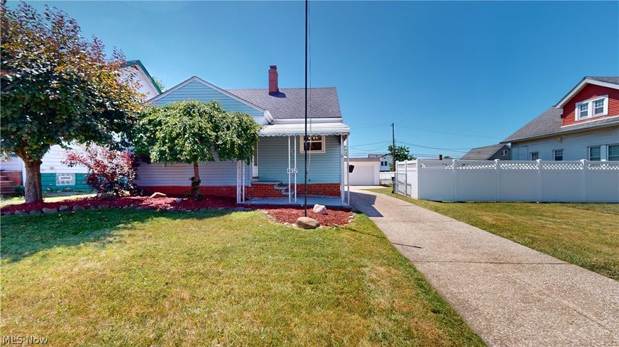 Welcome to this charming 3 bed 1 bath bungalow. Owned by 1 family for 3 generations and well loved and taken care of . As you enter the home you are greeted by a updated kitchen with stainless appliances. Followed by the living room , 2 bedrooms and bath. Upstairs is a spacious bedroom with loads of storage. Rounding out the home is a partially finished basement with extra tall ceilings! 
Outside the home is situated on a double lot with 3 garage spaces and a shed . Also fully fenced in with a gate for you furry friends to roam safely.