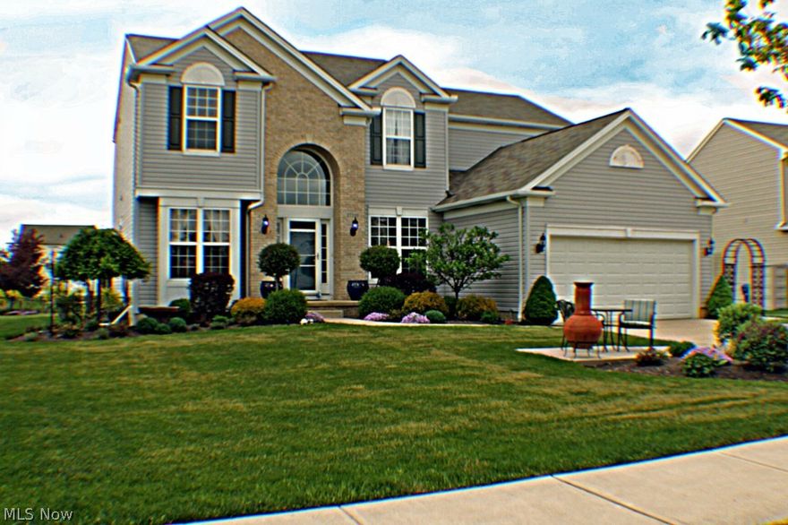 Just Move In!  This Stunning Colonial features 4 Beds, 4 Bath, is amazing  & no upgrade is left out.  Corian, Stainless Steel, Travertine, wood floors, open eat-in kitchen w/42" cabs open to an amazing  sun room w/a water view.  9' ceilings, formal dining rm, formal living rm, office & great room w/cozy fireplace.  4 beds upstairs w/oversize owner's suite, glam bath, vaulted ceilings, finished basement w/bath, Theater Room [act now, it could stay], recreation room for entertaining and professionally landscaped w/composite deck, covered porch and concrete patio walk-ways front to back and to the water. wider Drive-way, Reserve Power,  Overbuilt, underpriced  & No R.I.T.A Taxes.  Close to major travel arteries, hospitals and universities. Come on home !!!