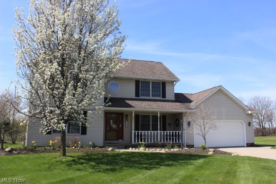 Fabulous 2 story colonial with 3-4 bedrooms, 2.5 bath, approx. 2800SF including a finished lower level which is outstanding* Enter through a 2 story entry with ceramic floor* Living room/office, formal dining with chair rail & crown molding, family room with brick fireplace (gas or wood burning), French door to living room & atrium door to deck* Kitchen with bayed eating area, pantry, roll out shelves, fully applianced (gas range, dishwasher, refrig (3-4 yrs), microwave (12/14) & wood floor* Half bath & hall with wood floor* 1st floor laundry with cupboards, utility sink & access to deck* Vaulted master with huge Palladium window, walk in closet & master bath with garden tub & shower* 2 additional bedrooms & guest bathroom second floor* Lower level, 13 course, has theater room or bedroom with built in oak entertainment center plus a rec room with electric fireplace, built in TV area, speakers, built in area for refrig & pool table equip* Glass block basement windows* Well pump approx.
