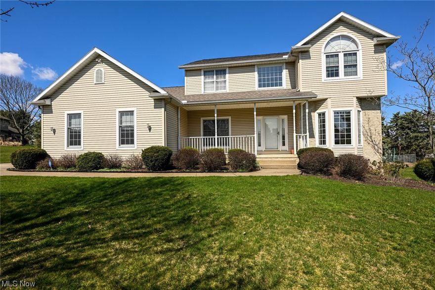 Welcome to your new home! This stunning 4-bedroom, 2.5 bathroom house is located in North Canton Schools, and it's packed with everything you've been looking for. As you step inside, you'll be greeted by a two-story foyer, decorated in neutral tones. The house has a sense of warmth and care. The spacious eat-in kitchen is perfect, featuring ample cabinet space. The formal dining room is perfect for hosting dinner parties or family celebrations, while the great room is ideal for relaxing by the gas fireplace during the holidays. 
Need some quiet time to work or study? The home office is conveniently tucked away in a secluded corner of the house, providing privacy and peace of mind. The first-floor laundry is also spacious and functional, with plenty of storage. Upstairs, you'll find all four bedrooms, including the large owner's suite with a large walk-in closet and a equally large bathroom. The other 3 bedrooms are also generously sized and share a well-appointed hall bathroom. Outsid