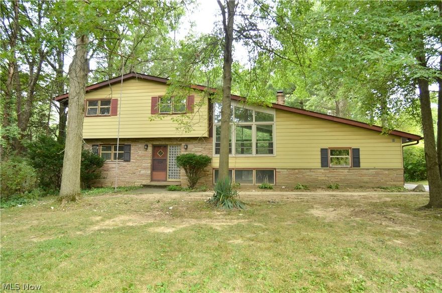 You won't want to miss this opportunity! Amazing and unique split level home in Northfield. The main level is gorgeous and inviting. The main living space welcomes you in with a spectacular full wall of windows showing off forest views with a cozy fireplace worthy of a magazine setting. It is located directly next to your spacious kitchen with tons of cabinet and countertop space. There are all stainless steel appliances including double ovens on the wall with a separate cooktop and a large peninsula perfect for sharing family meals. Connected on either side of the kitchen are an adorable dining area as well as additional living space making for a perfect layout for entertaining. On the upper level are the 4 spacious bedrooms with hardwood flooring and a large main bath. Below is the finished basement which includes a recreation room and laundry area. Lastly, the yard space in the both the front and back offers park like settings with plenty of shade and space for welcoming friends and