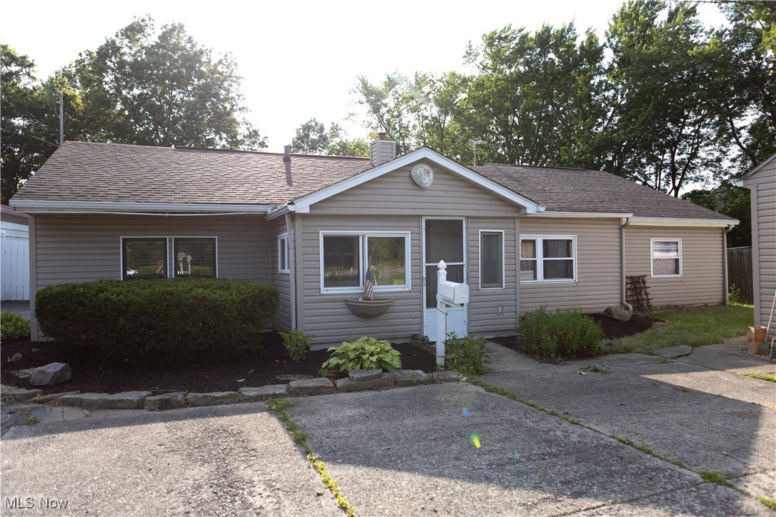 Come see this charming, updated Austintown Township home! The two-car heated garage and 3rd garage space being a pull-through building may be just what you have been looking for. Featured updates include: fresh paint (2025), kitchen, bathroom with walk in shower and LVP flooring in main living spaces (January 2024), new water heater (September 2023) and a new furnace (2019). Including two bedrooms, a bonus/office room, enclosed front porch and back room (was previously used to run a business out of). Many closets and attic space provide storage opportunity. Situated on nearly a half-acre lot and conveniently located near shopping, eating and interstate 80, this one is a must see! Property is zoned Residential on a Commercial Strip if you were looking to potentially have a business in this location.
