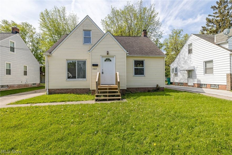 15804 Grant Ave is an affordable, move in ready 3 bedroom Cape Cod awaiting its brand new owners! This tastefully updated home showcases fresh paint, all new flooring, fixtures, crisp white trim & doors, a completely remodeled eat-in kitchen, brand new full bathroom & 2 comfortable bedrooms on the main level. Upstairs you will find the private & spacious 3rd bedroom to enjoy. More living space is found in the partially finished basement w/ plush carpeting, separate storage & laundry room. Updated exterior doors, vinyl windows and a 1 year home warranty is provided. Welcome Home!