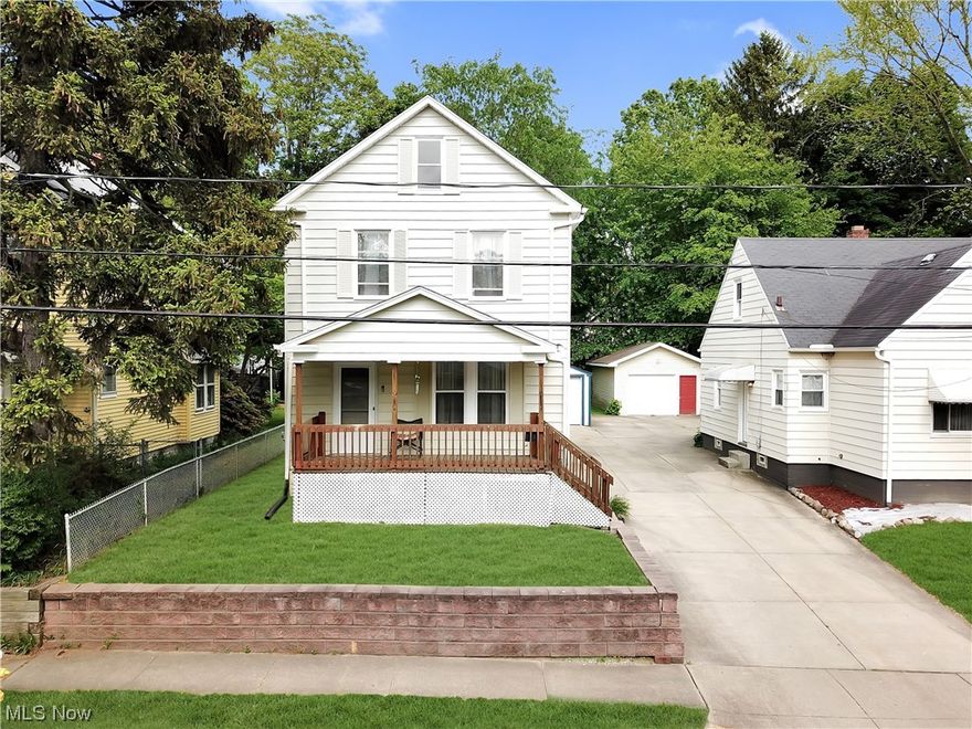 Don't miss out on this nicely maintained colonial! Entering the home you will be greeted by a spacious living room with beautiful hardwood trim. There is a large formal dining room and kitchen finishing off the main level. Upstairs there are 3 bedrooms and a full bath with a clawfoot tub. the unfinished attic offers more space for finishing. In the lower level there is a bonus room that is partially finished that could be used as a rec room or home office. There is laundry area and a shower and ample room for storage down here. The private backyard is partially fenced in and offers a cozy firepit. There is also one car detached garage with electric.