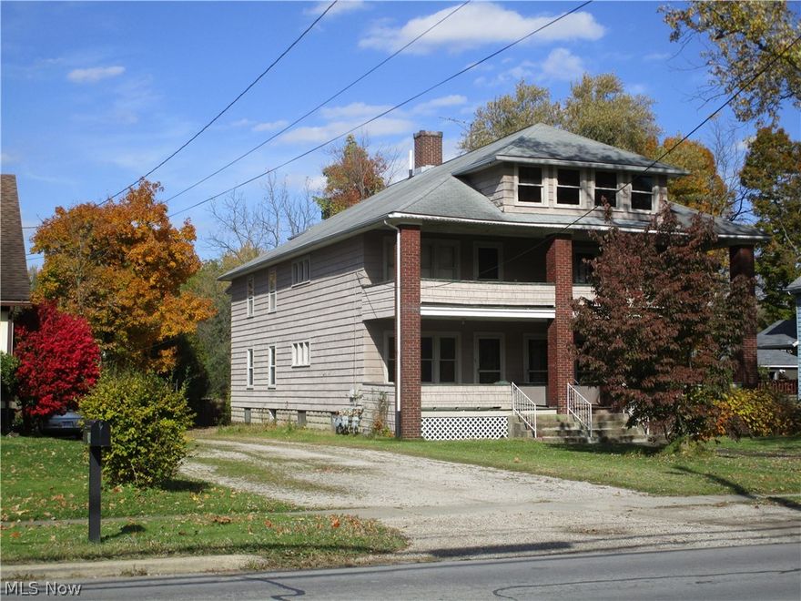 Nice, clean four unit rental in Andover Village. Building had redwood lap siding & chestnut trim throughout. All hardwood floors, full use basement & attic, front & back porches & entrances. Two units up & two units down each having two BR. All units have separate utilities. Each unit has a separate washer/dryer hook up & a storage area in the basement.
