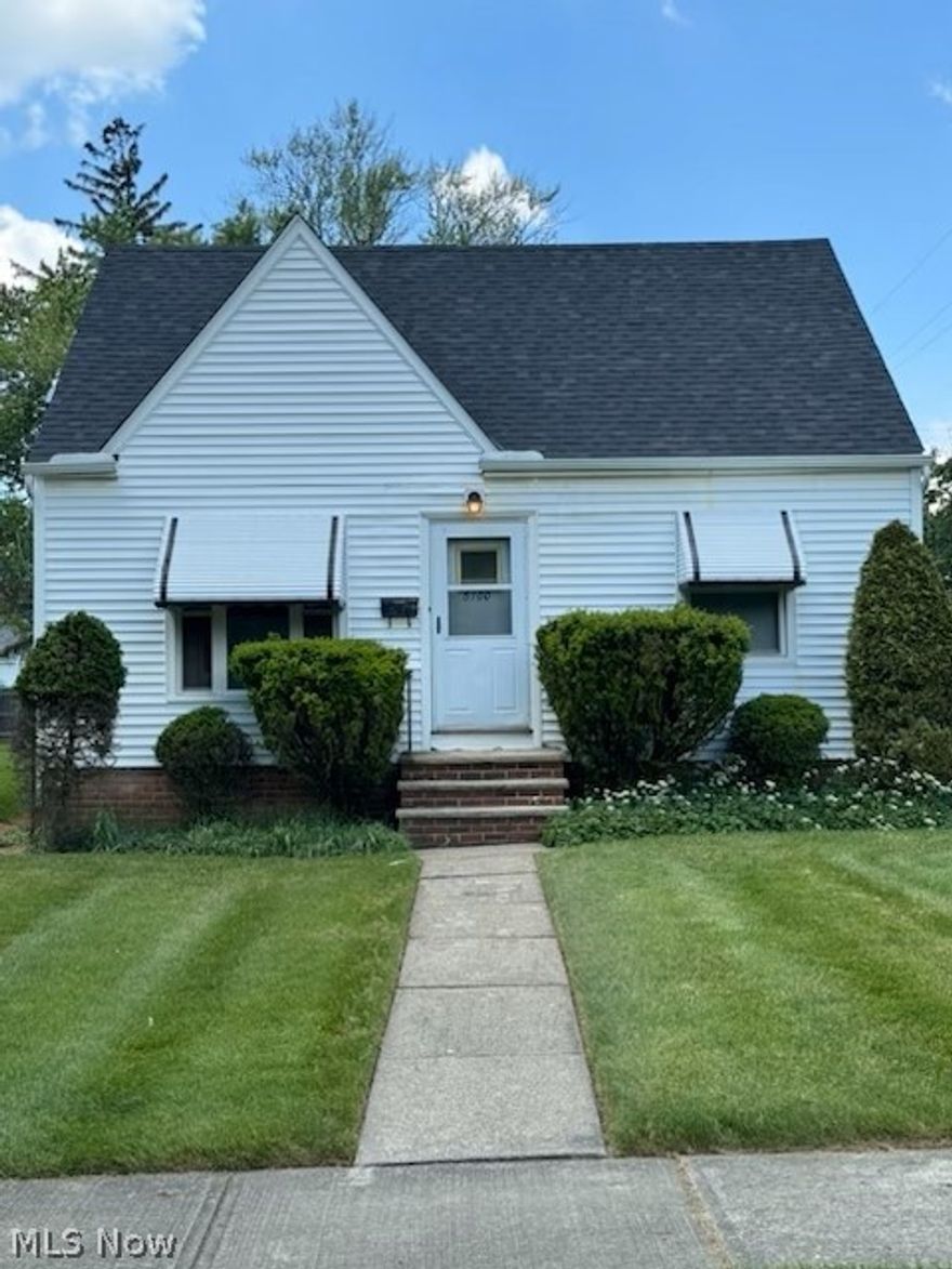 Cute Cape Cod on quiet street.  Would be a great investment property or an owner-occupied home.  Potential 4 bedrooms, 2 full baths with a 2-car garage and brand-new roof.   This house was lived in by the original family who maintained it throughout the years. Seller will make POS compliant.