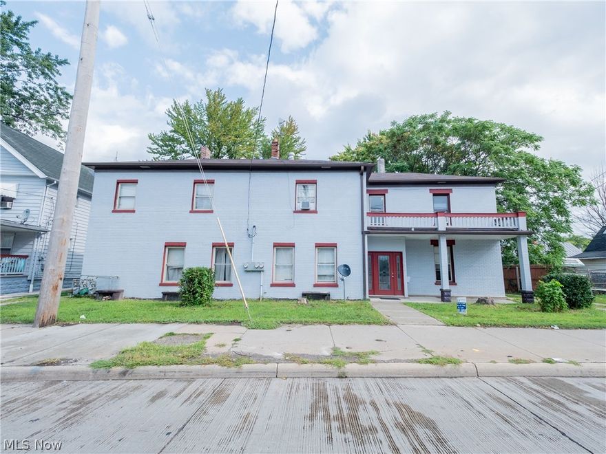 Great investment opportunity! Three spacious units with many updates. All kitchens have been updated with a new countertop, sinks, backsplash and cabinets. All three bathrooms have been updated with new ceramic tile, stand-up shower, vanity with sink, mirrors and commodes. Refinished hardwood floors throughout, all new light fixtures, all new doors, 8 new windows in the building plus the back stairs window, exterior paint. The property offers plenty of parking spaces in the rear (up to 10 cars). Three new electric meters and electric panels (2021) and a new roof (2021). Minutes to downtown Cleveland. Perfect opportunity for investment or multi-generational living here at this three-family home located close to everything you need! Sold as-is.