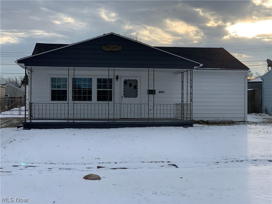 Welcome to this Fully Remodeled Ranch Style House, feet away from Helen Steiner Elementary School.  Brand New Furnace and A/C.  New Roof & Gutters, New Water Heater, New Carpet Installed in Living Room and All (3) Bedrooms.  Brand New Flooring, Vanity & Toilet in the Bathroom.  Kitchen has Newly Installed Cabinetry and Custom Back Splash with New Flooring as well that extends into the first floor Laundry Room that includes the new Furnace & Water Heater with additional New Cabinetry for Extra Storage or Laundry Supplies.  Entire House Newly Painted with Neutral Colors.  New Lighting Installed throughout the Entire House, in hallway and every Room.  Electric throughout Entire House has been updated along with a New/Upgraded Electric Breaker Box.  Backyard is Private and Fully Fenced in, with a Detached 1 and a Half Car Garage.  Amazing First Floor Living, Everything you need All on (1) Floor, No Stairs and No Basement to Deal with!  Schedule a Private Showing Anytime, Able to Access Qui