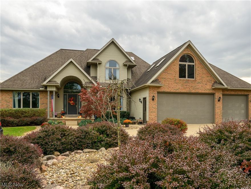 This one is a show stopper!! Gorgeous 3-4 bedroom home with 3 car attached garage and a detached 32 x 32 pole building both with electric and water situated on professionally landscaped 2.5 acres. Can you say curb appeal with low-maintenance landscaping and a turn-around circle drive. The interior has new vinyl plank flooring throughout most of the home, freshly painted, newly remodeled kitchen with custom soft close cabinets, a large island, and quartz countertops. The laundry room located on the first floor is right off the kitchen. The living room has a modern brick gas fireplace and vaulted ceilings. The large first-floor master en-suite has his and her closets, dual sinks, a soaking tub, and a tile shower. The second floor includes 2 good size bedrooms with large walk-in closets and a full bathroom with dual sinks and tub/shower combo. The large bonus room above the garage could be the private 4th bedroom. This home is a must-see!
Too many updates to list but includes - Septic 2020, Furnace 2019, AC 2017, Flooring 2021, Kitchen 2021, Fence 2020, House water filtration system 2021, and more.