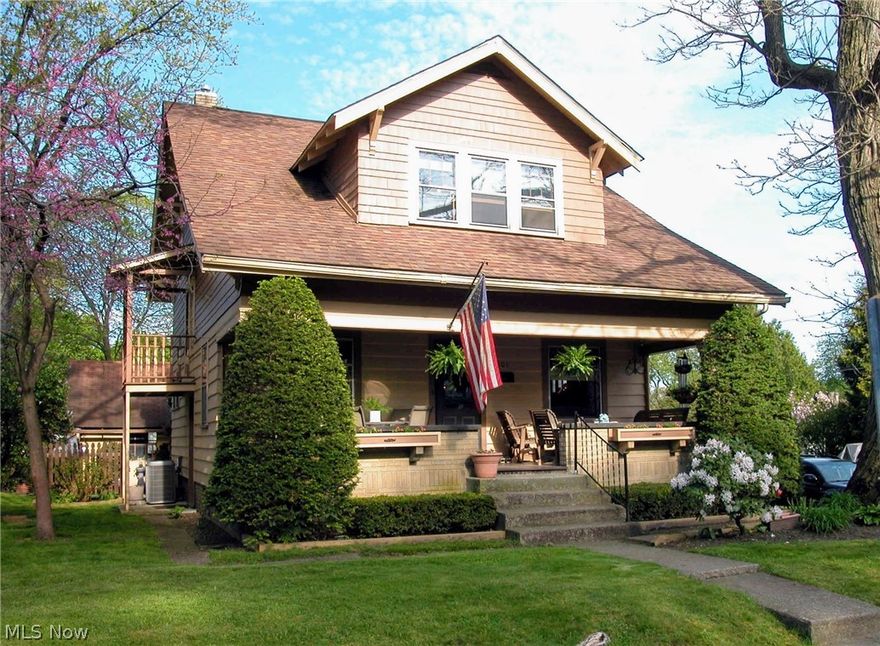 Well Maintained and Cared for home on a corner lot.  Mature Trees and nice landscape with many perennials that bloom all summer long.  Large open backyard.
Large Front porch is very welcoming as you enter the home.  the first floor has Formal Living Room with fireplace, Dining room with hardwood floors and cute bench seat, Office, 1st Floor Master Bedroom with a full bath and the kitchen which leads to the covered back porch, patio and Garage.  Second floor has full bath with tile, 2 large bedrooms and a smaller bedroom with sink - great for an other office, craft room, nursery or bedroom. The lower level has a finished family room with another fireplace and a workout room/craft room or spare bedroom + Laundry and Mechanicals.  Current owners have lovingly maintained this home for 30+ years and it shows.  Great house for the price!  Full list is available of improvements, utilites and what the sellers have loved about living here.