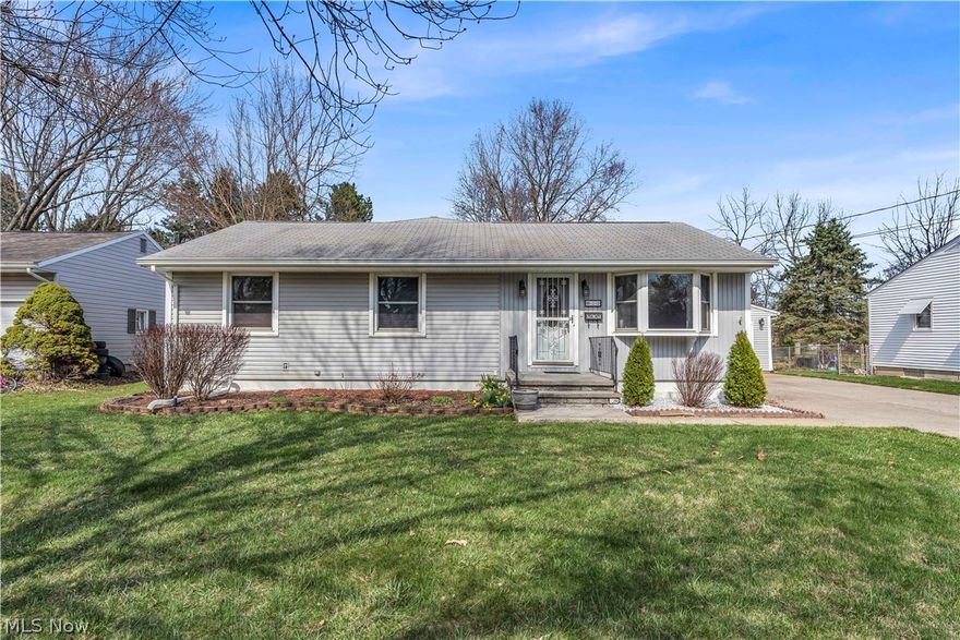 True pride of ownership! Smashing 3 bed/2.5 bath Amherst ranch has been METICULOUSLY MAINTAINED by the current owners for decades and is ready for its new chapter...TONS OF SPACE w/ addition added - creating a home that is truly "bigger than it looks." Inside, original hardwood floors + natural light greet you and the warmth is felt the moment you enter the front door! Large kitchen w/ ample cabinet + counter space, newer appliances, and "eat-in" section. A large living area at the back end of the home w/ sliding glass doors leading to your COVERED composite deck overlooking your FULLY FENCED backyard. FIRST FLOOR LAUNDRY is located off your primary bedroom w/ en-suite bathroom. Another full bath (with shower/tub combo) is situated between two additional bedrooms on the first floor. Downstairs you will find a PARTIALLY FINISHED basement w/ great storage space. The basement is HUGE and has a "walk up" to the backyard. Additional features include... extra-wide driveway, 2 car detached garage, and a MASSIVE SHED in the backyard...One floor living at its finest w/ room to grow! Schedule your showing to tour this wonderful home!