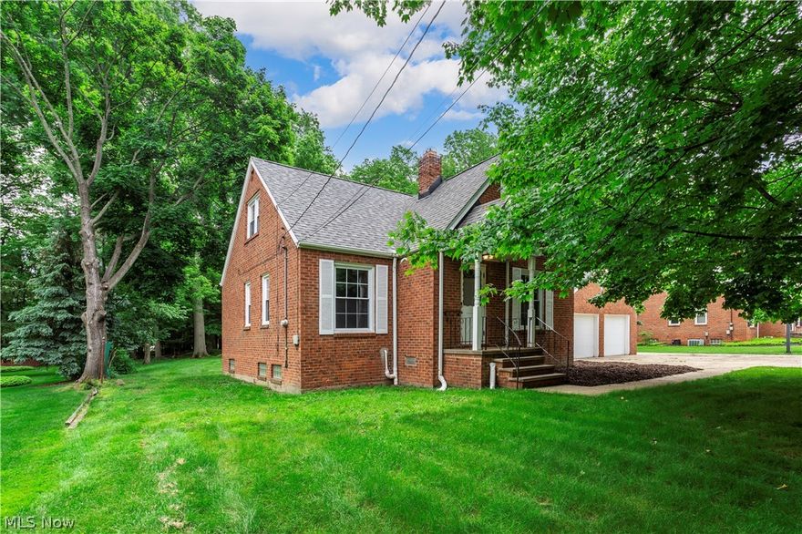 This beautiful brick 3 bedroom, 1 full bath Cape Cod sits on a gorgeous lot in Seven Hills.   This home was tastefully updated in 2016. This includes the kitchen, bathroom, HVAC & water heater, appliances, and more!  The basement has just been completely waterproofed which includes a transferrable lifetime warranty.  Other updates include a massive brand new patio completed in summer of 2020 which compliments the large yard.  The 2 car garage is connected via breezeway giving future buyers more storage options.  This home is virtually turn key and is ready for it's new owner(s).  Take advantage of the great location, this home is conveniently located to 77 and 480.