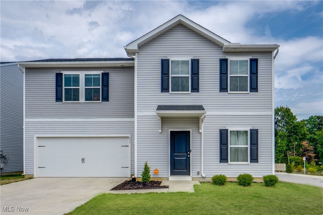 Move-in Ready 2022 Build with Tax Abatement ending in 2037! Situated on a corner lot near downtown Akron, you’ll love the convenience to hospitals, The University of Akron, the zoo, and major highways. Inside, the first floor welcomes you with recessed lighting and an open layout. The living room flows into a bright eat-in kitchen featuring white cabinetry, stainless steel appliances (all included), a double sink, pantry, and easy access to the fully fenced backyard. A half bath, coat closet, and additional storage complete the main level. Upstairs, you’ll find three bedrooms and a full bath, including a spacious primary suite with a walk-in closet and private bath with a walk-in shower and large vanity. The laundry is conveniently located on the second floor. Exterior features include a two-car attached garage and an easy-to-maintain fenced yard. Additional visitor parking nearby. Don't miss your chance to see this beautiful home; schedule your showing today!