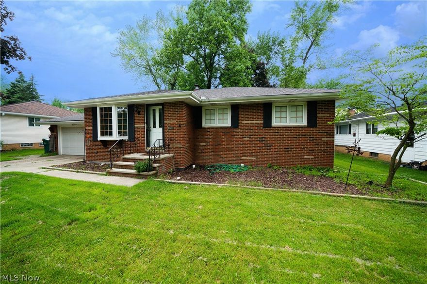 Welcome to this charming 3 bed, 1 bath brick ranch in Seven Hills-located on over a third of an acre! The large front and backyard give you plenty of space for entertaining. New flooring in the kitchen and hardwoods throughout the living area. Attic for extra storage. Partially finished basement has a projection screen for movie nights! Basement has been previously waterproofed for extra livable space! Call today to schedule a private tour of this wonderful house!