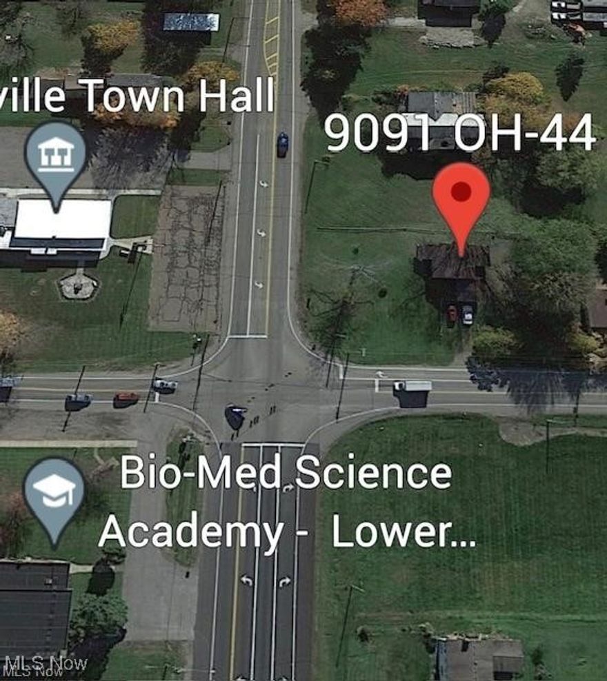 LOCATION LOCATION LOCATION Prime corner located just south of Ohio Turnpike Commerce Center. Value is in the land