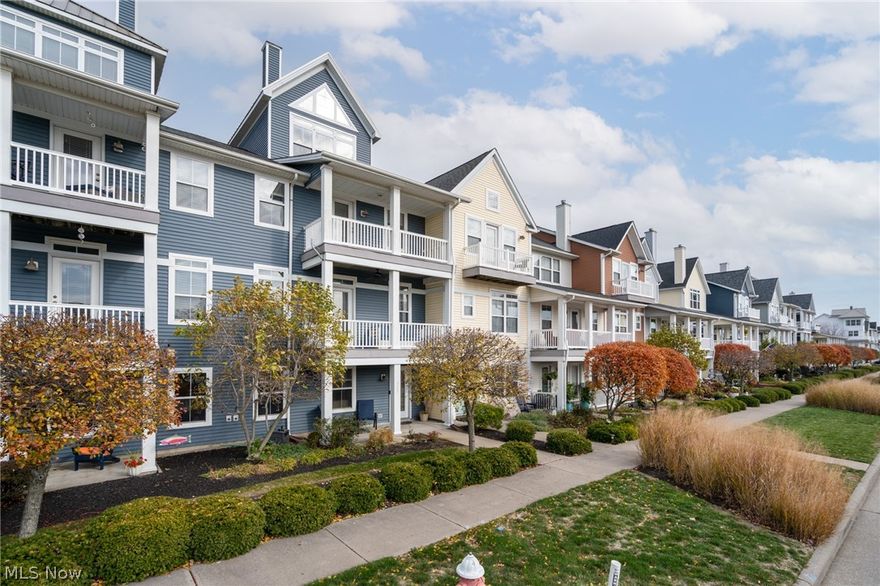 A home like this recently renovated townhome doesn’t come along often. It’s the kind of place where morning coffee comes with river breeze, and evenings carry the soundtrack of live music and waterfront life. This three-bedroom residence stands over the Black River, with boat docks at your feet and Lake Erie in view. From the balconies, you can watch Rockin’ on the River, enjoy fireworks without fighting traffic, or hop the water taxi to join the fun across the river. It’s a lifestyle rooted in community, water, and walkable convenience; there’s nothing else nearby quite like this setting. Inside, the layout is purposeful. Three full stories plus a fourth-level loft, reached by a spiral staircase, create room to live, work, and unwind. That loft makes a natural reading nook, hobby space, or retreat. The ground-floor office is smartly separated from the main living areas, ideal if you work from home or simply want privacy for focused tasks. An attached garage adds daily practicality. The second level is the heart of the home. A true great room, balanced by balconies on both sides, hardwood floors underfoot, and light from every angle. It’s ready for everyday living, easy entertaining, and flexible furniture arrangements so you can tailor the feel to your lifestyle. The bedroom level continues the hardwoods, adding durability and timeless character. Beyond your front door, the amenities seal the value. Residents have access to a fitness center and pool, and a restaurant and event center are just steps away. Walkability here is excellent, whether you’re headed to dining, entertainment, trails, or simply taking in the waterfront. In short, this isn’t just a townhouse; it’s a vantage point on riverfront life, offering space, comfort, and a connection to one of the area’s most distinctive neighborhoods. If you’re ready for a home that feels like a front-row seat to the best of waterfront living, This one delivers.
