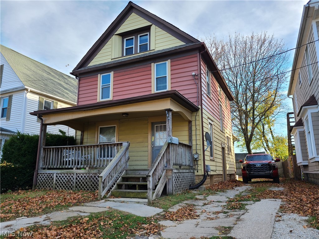 Welcome to 564 Carroll St Akron, OH 44304. This colonial home is 3 stories, has 4 to 7 bedrooms, in Central Akron and on the Roo Link Bus Route. This is very nicely priced at only $1,100 a month plus utilities for so many rooms and off street parking. This home is perfect for a large family or a group of co-workers or nurses or students wanting to house together. All three levels have bedrooms, 1st, 2nd and 3rd floors. Plenty of office areas or study rooms or play rooms. Complete kitchen with 2 refrigerators, stove, and microwave. The washer and dryer are onsite and an additional shower in the basement level along with 1 bedroom having an en suite half bathroom on the 2nd floor. Don't miss this rare opportunity for so much space, call your Agent! This home is located conveniently close to downtown, the University of Akron, Summa Campus and many area hospitals, shopping, restaurants, breweries, boutiques and highways for easy access for all your interests. Only 20 minutes to Akron Canton Airport or 40 minutes to Cleveland Hopkins International Airport. Don't miss this rare opportunity, schedule your appointment with you favorite real estate agent or call the listing agent for your private tour today!