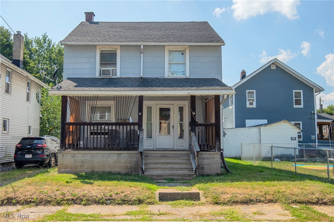 Excellent investment opportunity with cash flow! This colonial home has 3 bedroom, 1 full bath with tile flooring shower/tub combo, large open kitchen and dining room, front and rear porches, partially fenced in back yard, and a long term tenant that is month to month. Tenant pays $715/mo plus all utilities. This property can be purchased as a package with 2323 15th NE Canton, which is a block away (same price, same rents, long term tenant occupied - 7 years, month to month).