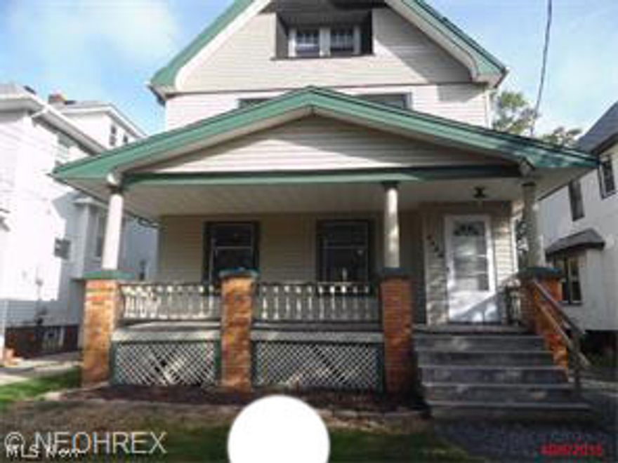 3 bedroom colonial with wood floors throughout.  Vinyl siding. One full bath on 2nd floor and possible bath in basement-  appears to exist with plumbing possibly in floor for toilet. Needs work, but charming front porch colonial with 1472 sq ft per county records. Walk up attic is potential additional living space.  This is a Fannie Mae HomePath property.