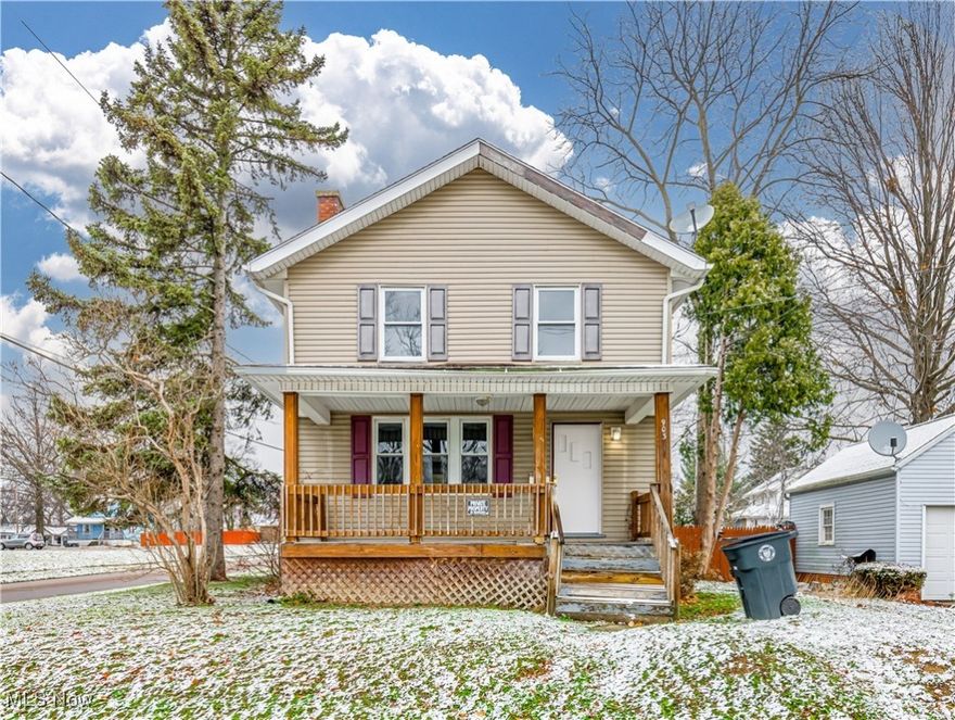 Move-in ready Colonial on quiet corner lot. This charming 4 bedroom, 1.5 bath home is perfect for families or investors. Updated features include a brand-new kitchen, fresh paint, plus new carpeting & flooring throughout 1st floor. Enjoy the cozy front & back porches and spacious yard. Don't miss this turnkey home in a peaceful neighborhood-schedule your showing today!
