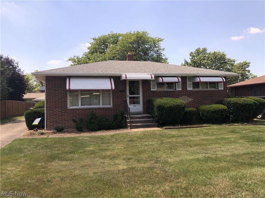 All Brick Ranch in good location. Kids can walk to school & park. Large deck, fenced yard. Large living room and first floor family room with very nice fireplace. All overlooking back yard and deck. Three bedroom, two full baths. Nice sized kitchen with eating area. Finished rec room with wet bar for added entertaining area. Quick occupancy. Move in ready. Close to I-480.