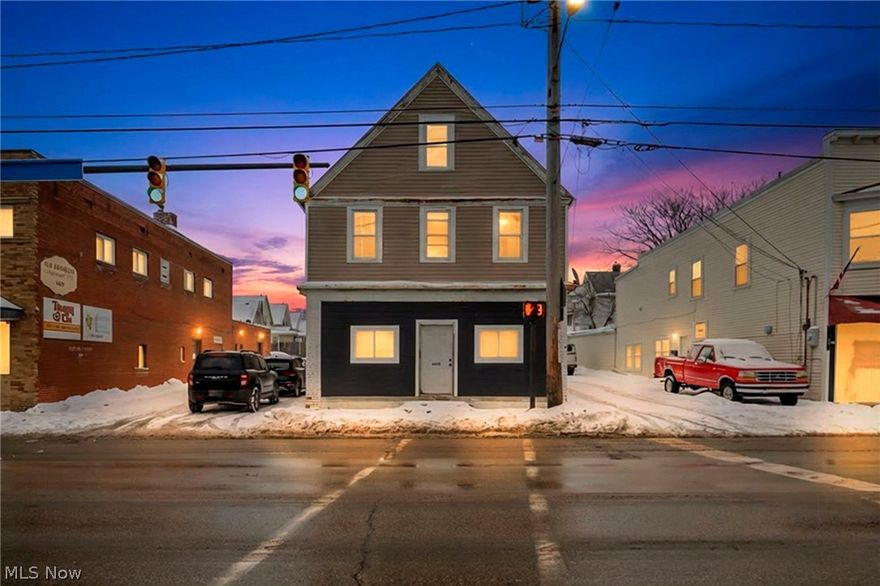 Located in the highly desirable Old Brooklyn neighborhood, this two-unit mixed-use property offers strong cash flow with tenants paying all utilities, including water, sewer, and trash. The upper residential unit features a studio and a 2 bedrooms, one full bath, full attic access, and new flooring throughout, and was recently rented at $950 a month and will be vacant at closing. The lower commercial unit includes a half bath and private access to the basement and is occupied at $700 per month on a month-to-month lease by a long-term tenant of approximately two years who uses the space for music practice and storage and would like to remain. Market rents for both units exceed $1,200 per month, providing clear upside. Owner expenses are minimal with approximately $95 per month in insurance and $260 per month in taxes, and the property is currently self-managed. The roof is approximately four years old, the hot water tank was replaced in 2023, and the electric was updated about two years ago. Conveniently located near MetroHealth Hospital, Cleveland Zoo, Ridge Park Square, and major commuter routes, this property is easy to rent and produces a current cap rate over 8 percent with a pro forma cap rate exceeding 10 percent after factoring in maintenance and management.