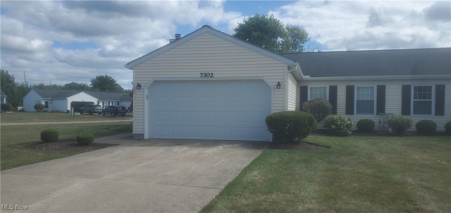 Welcome to this charming 2-bedroom ranch condo on a desirable corner lot in Farmington Meadows. With its open floor plan and thoughtful layout, this home offers easy, low-maintenance living. The spacious living room features a cozy wood-burning fireplace, perfect for relaxing or entertaining. The kitchen provides ample cabinetry, a dining area, and sliding doors that open to a covered patio, ideal for outdoor enjoyment. The primary bedroom offers a peaceful retreat, while the second bedroom provides versatility for guests, an office, or a children's room. An attached 2-car garage adds storage and convenience. Located close to freeway access, school, shopping and restaurants, this home is ideally positioned for everyday living. At the edge of the development, residents can enjoy a beautiful park with walking trails, a splash pad, playground, and tennis courts. Updates include:NEW furnace and A/C (2024) and a newer hot water tank. Don't miss your chance to call this move-in-ready condo home!