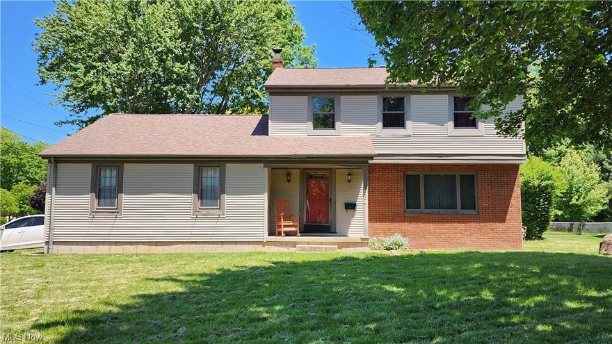 Located in Boardman Schools, this 4 bedroom, 2.5 bath home is awaiting new owners. Upon entering the home, the ceramic-tiled center hallway leads the way to an eat-in kitchen. Oak hardwood floors flow from the adjacent dining room into the spacious front living room. Off the kitchen is an updated powder room and a cozy family room featuring a bricked gas fireplace, wooden-beamed ceiling, and French doors leading to the enclosed sunporch and rear deck with enough room to entertain the entire family as they splash in the above ground pool in the private backyard.  A newer addition to the rear of the dining room is currently used as the primary bedroom which is highlighted with gorgeous wood-planked cathedral ceiling and doors leading to the rear deck. The second floor boasts 3 large bedrooms which share a full bath. Occupying the lower level are a laundry room with a dryer & new washing machine, a full bathroom, and 2 sizable rooms with wood paneling just begging to be made into a man cave, home gym, kids' hangout or Sheryl's indoor she-shed. A roomy side-entry 2-car garage with concrete driveway completes the package. This home has so much potential and is a must see! Home Inspection available upon request. Seller will make no repairs. Home to be sold "As Is".