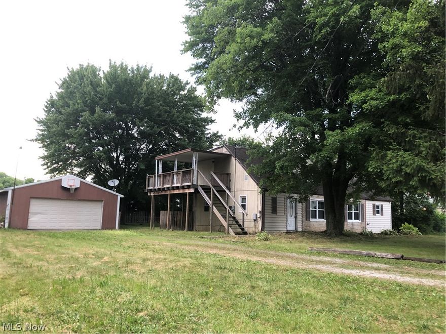 Bank owned property selling in "As Is Where Is" condition. Good potential in this 1 1/2 story home on just over half acre with detached 3-car garage.