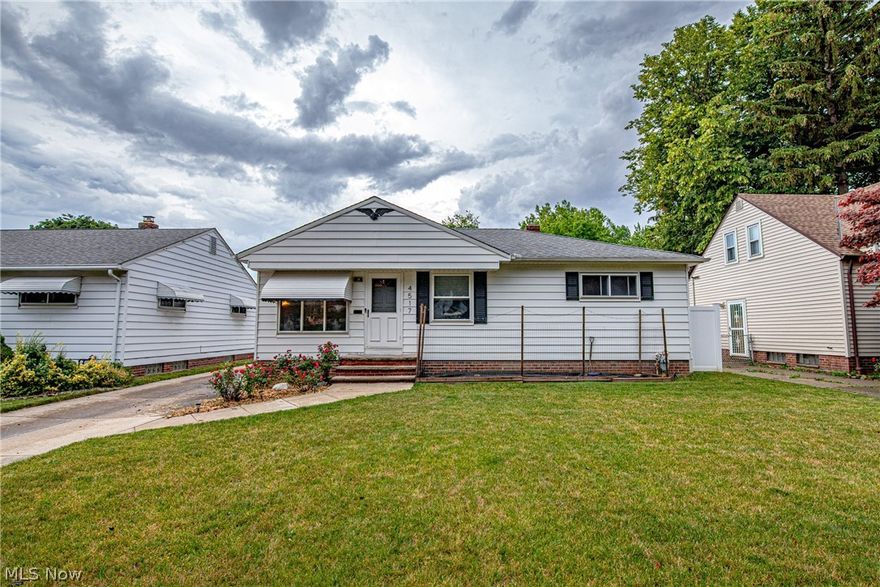 Welcome home! Don't miss out on this 3 Bedroom West Park Ranch! The minute you enter the house you will notice the updated flooring in the living room that opens to the dining area. Updates galore in the kitchen including stainless steel appliances. 2 Bedrooms have the original hardwood flooring and the 3rd bedroom used as an office is carpeted. The full bathroom upstairs was recently renovated.  In the lower level you will find a partially finished rec room for all of your gaming needs. Plenty of  storage and an additional bathroom. When you exit the updated mud room through the hallway you will find the 3 season room for additional entertaining. Ample outdoor space and full privacy fence for family festivities and evening bonfires. 2 car garage and a convenient covered patio. Close to the airport, Metroparks, and multiple highways. America's Preferred Home Warranty included!