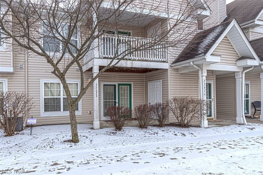 Move right in to this charming condo in Fairview Park! This delightful home provides everything you need to call it home, with an open layout and fresh, neutral decor throughout.  Step inside to the open living and dining area that features a fireplace and patio access. The kitchen includes all appliances and plenty of counter and cabinet space, as well as a convenient laundry area. Two spacious bedrooms and two full bathrooms complete this lovely home. Located just off of Brookpark Road in desirable Fairview Park, this home is convenient to Rocky River Reservation, Cleveland Hopkins International Airport, and area shopping destinations including Great Northern Mall. Do not wait to visit this beautiful home!