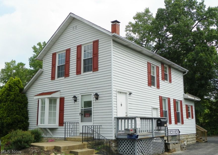 Great Location. Walk to Downtown Brecksville. Mixed-Use Building. First Floor Office with Reception Area & Half Bath. Second Floor 1 Bedroom apartment with full bath includes Kitchen Appliances. Roof Replace 2011. New Furnace 2008. Central Air in First Floor Office Area; Window Unit in Up Area.  Easy Access to Cleveland & Akron, I-77, I-271, & I-480. Adjacent Lot is Also For Sale * for Possible Redevelopment. (*listed with different Broker).