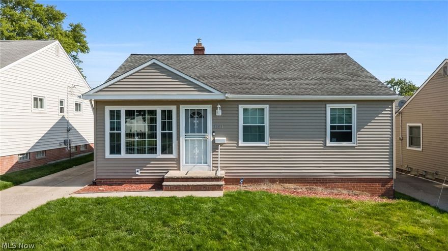 Welcome to 18313 Hazelwood Ave! Enjoy the ease of first-floor living in this spacious and charming ranch-style home. A bright and inviting living room, highlighted by a large picture window that fills the space with natural light, flows seamlessly into the dining area, with beautiful hardwood floors extending throughout both rooms. The updated kitchen features crisp white cabinetry, a beautiful herringbone backsplash, and a cozy breakfast nook perfect for enjoying your morning coffee. Three comfortable bedrooms with hardwood flooring and a full bath with a vanity offering extra storage and a tub/shower combination complete the main level. The living space continues into the lower level with a finished rec room, perfect for movie nights, game days, or simply relaxing and hanging out, along with an additional full bath and a laundry and storage area. The living space continues into the lower level with a finished rec room, perfect for movie nights, game days, or simply relaxing and hanging out, along with an additional full bath and a laundry and storage area. Step outside and enjoy summer evenings in the partially fenced backyard featuring a patio area, perfect for relaxing or gathering with friends and family. A detached one-car garage adds convenience. The recent update includes new windows in 2024. Ideally located close to Stafford Park and Stadium, restaurants, shopping, and with easy freeway access, this home combines comfort, charm, and convenience. Call today to schedule your private showing! Home will be violation free.