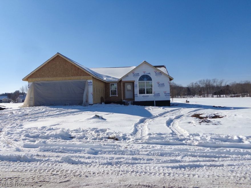 Sold before broadcast. Brand new construction by Schlabach Builders. Beautiful stone/vinyl Ranch in new Kent Cove allotment near Kent State University Tuscarawas branch on lot #6316. 3 BR, 2 full Baths. Schrock Kitchen with center island, first floor Laundry. Walk out to large rear patio. 2 car attached Garage. Easy access to SR250.