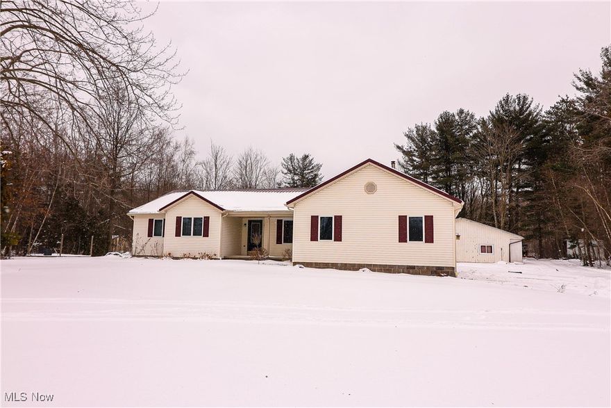 Welcome to 2020 Sexton Rd. This 3 Bedroom, 3 Full Bath Ranch is situated on almost 10 park like acres with a pond and huge heated 30 x 40 Pole Barn. Step into the inviting foyer leading into the large Living Room with a wood burning fireplace that also has a gas insert. The large eat-in Kitchen features newer appliances, tons of cabinet and storage space with 2 pantries and a kitchen island. The home also features a spacious Master Bedroom with a walk in closet and Master Bath. There are also 2 more good sized Bedrooms, a home office with built-in bookshelves and a first floor Laundry room with a full bath attached. The home also features a full unfinished Basement with lots of potential and storage, and a heated 2 car attached Garage with an extended height garage door large enough to fit a truck. Updates to the home include: Roof (2019), furnace and A/C (2020), newer paint throughout, and hot water tank (2023). You don't want to miss this one!