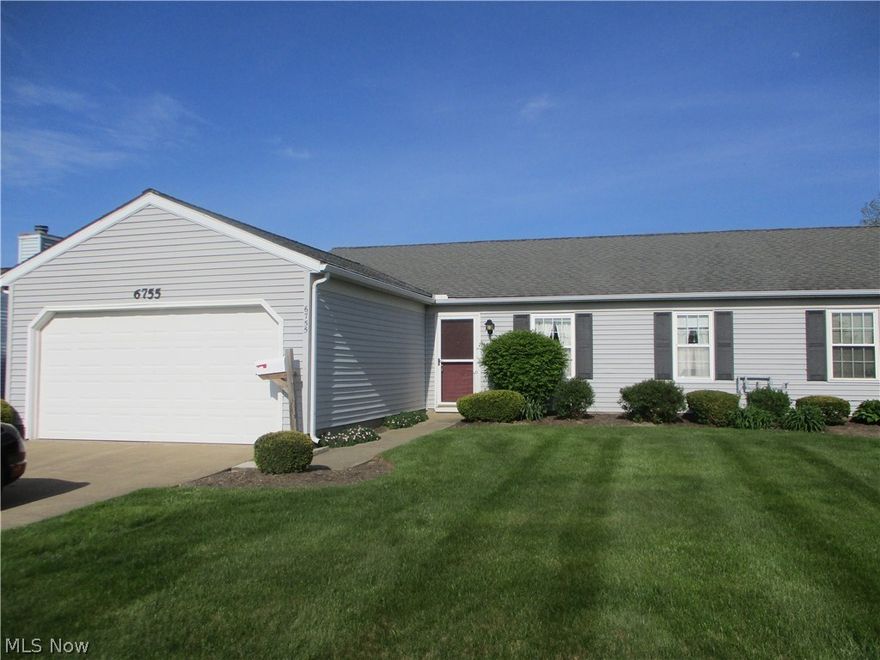 Your search for a well cared for RANCH condo is over. This one owner property features 3 bedrooms,  2 full baths  and is surrounded by a large green lawn vista and blue spruce for your privacy and enjoyment.  The remodeled kitchen has upscale cabinetry and all appliances. The enclosed glass porch, adjoining  a fenced patio, is perfect for 3 season relaxation.  From the  unit, easily access the 2 car attached garage with a work area and storage cabinetry.  
The development, centrally located and immaculately maintained, has sidewalks for walking and jogging.
Come home to peace and serenity.