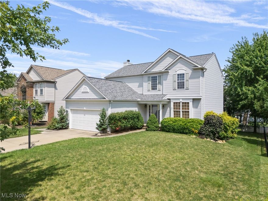 Beautiful 4-bedroom, 3.5-bath colonial in the Call’s Farm community. Inviting two-story foyer with hardwood floors opens to a formal dining room, living room, and a spacious family room with a wood-burning fireplace. The eat-in kitchen features ample cabinetry and a contrasting center island, with sliding doors leading to a deck and concrete patio. Upstairs, the primary suite offers vaulted ceilings, a walk-in closet, and a private bath with a soaking tub and separate shower. Three additional bedrooms and a full bath complete the second floor. The basement includes a recreation room, wet bar, and another full bath. Located within the Stow-Munroe Falls School District. Property Sold Where Is-As Is. The sale is subject to the approval of Summit County Probate court, Case # 2025 ES 00623