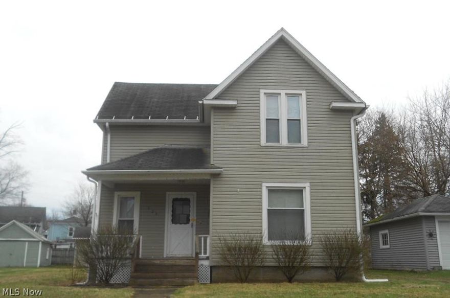 Great opportunity to buy this two story home located in Conneaut, OH and sitting on a .2 acre lot with a 2 car detached garage. The interior has 1194 sq. ft. with 3 bedrooms and 1 bathroom. Property is lender-owned, being sold as-is, and seller makes no representations or warranties.