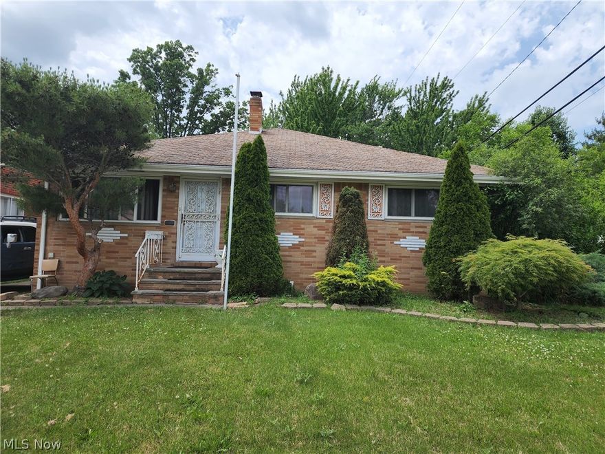 Your personal touch is ready for this 3 bed, 2 1/2 bath ranch with full bath. Eat-in kitchen has built-ins and slider to the covered patio great for entertaining or relaxing and enjoy the fenced in yard. Nice size living room, Large master bedroom with 1/2 bath. Basement has full bath, glass block windows and good storage. Buyers must assume point of sale which includes replacing garage and home roof, and fix trip hazard on driveway apron