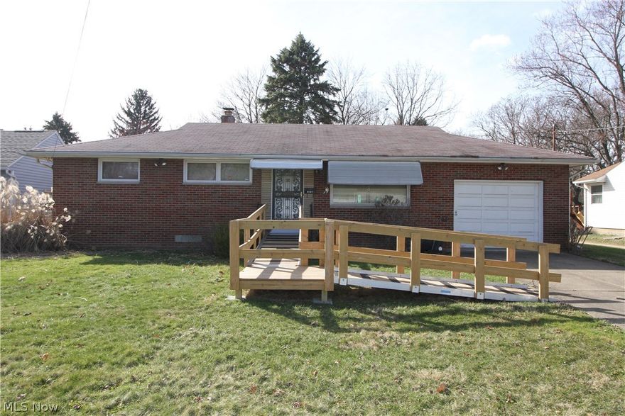 AFFORDABLE RANCH IN THE PLAIN LOCAL SCHOOL DISTRICT!  This home would be a great starter or down size home for someone. 3 bedrooms and 1 bath with a 1 car attached garage.  The home features a flat yard and paved drive.  Great back yard for kids or family gatherings.  The full basement has been partially partitioned off and could easily be finished off for addition living space.  Hardwood floors in the bedrooms.  Hurry this one is priced to sell.  Sold "as is" owner is not able to make repairs if needed.