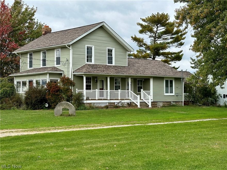 Century home on a scenic 5.3 acre lot located just west of Oberlin in Russia township. Includes two, possibly three bedrooms upstairs, one bedroom downstairs, two bathrooms, living room with a pellet stove and kitchen with a new granite counter top and faucet. The interior needs some TLC, however, it’s ready for your finishing touch and the potential is endless. There are two outbuildings (both include electric service), one is 40x48 (cement floor) and the other is 40x60 (dirt floor). Additionally, there is an old barn on the property with a slate roof that can potentially be rehabilitated or torn down with plenty of barn wood that could potentially be sold. A huge bonus is your own gas well on the property to heat your new home for free.