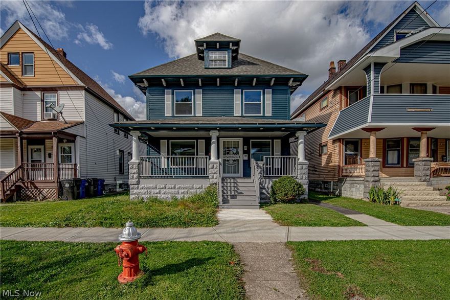 Fully remodeled top to bottom 5 bedroom colonial within walking distance from Metro Health Main Campus and just moments away from Tremont, Ohio City, and Downtown with convenient highway access. While preserving the character and charm of this vintage Cleveland home it has been updated to incorporate today's desired features with an open country kitchen, recess lighting, and a light color palette with plenty of windows to allow natural light to radiate through out the home. Second floor features four spacious bedrooms and full bath. Attic space was converted to a grand master suite with over sized closet and full bathroom. Enjoy all the outdoor space with a large freshly rebuilt front porch and two story deck in the back. Electrical and plumbing all updated, boiler system was replaced with two 93+% energy efficient furnaces and AC units, new windows through out, new garage roof, doors and concrete floor. All new appliances included. There is nothing left to do but move in! Schedule you