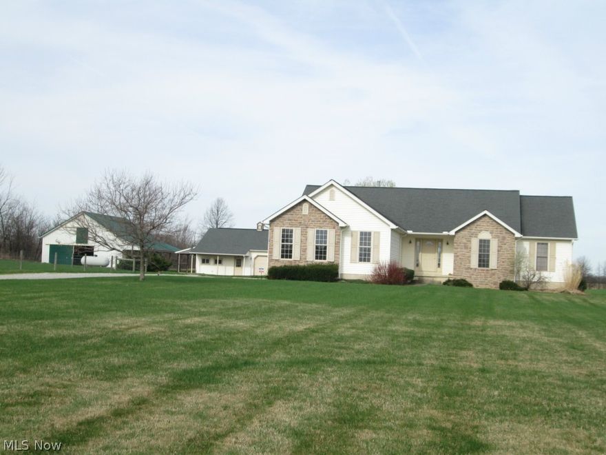 36 x 48 Heated barn with electric and a lean-too. 42 x 52 Horse barn Metal with water and electric. Available  Additional Building lot of 8.5 Acres with 264.04 Frontage. $50000