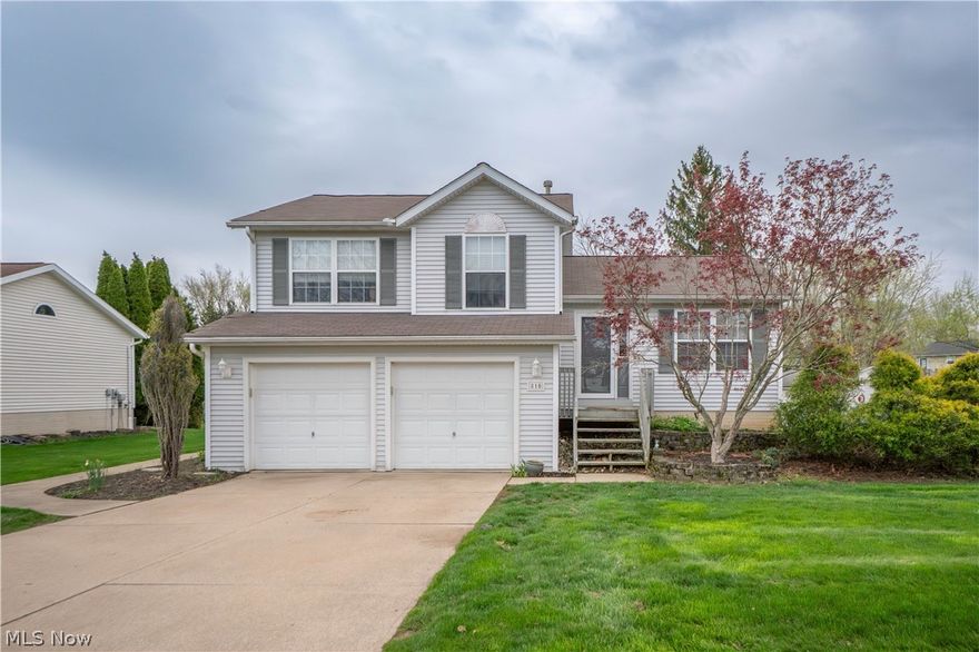 Welcome home to this inviting split-level nestled in a desirable Medina neighborhood, just 2 miles from the charm, dining, and year-round events of Medina Square. Enjoy the perfect balance of peaceful surroundings and convenient access to everything Medina has to offer.

Step inside to a bright and open main living space, where vaulted ceilings create an airy and welcoming feel. The kitchen is designed for both everyday living and entertaining, featuring warm oak cabinetry, a center island, and an easy flow into the main living area.

The lower-level family room offers a cozy retreat, ideal for relaxing evenings, movie nights, or gathering with family and friends.

The spacious primary suite features vaulted ceilings and a private bath.

Recent updates include a tankless hot water heater (2025), furnace with high-end air cleaning unit (2023), and Nest Learning Thermostat (2026).

Outside, enjoy your own private escape with a treed backyard, relaxing deck, and concrete patio, perfect for outdoor dining, entertaining, or simply unwinding. A convenient walkway connects the backyard to the front of the home, adding both function and charm.