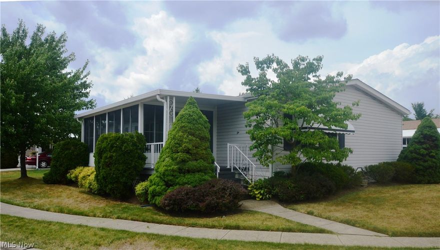 This is a very nice doublewide manufactured home offering 2 Bedroom and 2 Baths. 1512 sq. ft. (28 x 54) Open floor plan, your will love the laundry room, more that enough room to sort out your laundry. There is also a very nice 3 season sunroom same level (no step down). All of this on a great street in Columbia Park and the price is right.