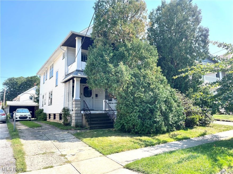 Welcome to 1505 Winton Avenue - A charming, Traditional Duplex with a 2-Car Garage that is well-maintained w/ Many Updates in highly sought-after Western Lakewood. This property boasts beautiful woodwork throughout, adding timeless character. Each unit has 2 sizable bedrooms with ample closet space. Both units feature a spacious front living room that spans the entire front of the house with access to a front porch on each unit. Dining rooms feature built-ins with original leaded glass. You'll find laundry, utilities & storage space in the Waterproofed Basement. A significant value add is the unfinished third floor, offering fantastic storage and the opportunity to convert it into additional living space to generate extra income. Recent upgrades include: new plumbing, electrical panels, and furnaces. Whether you're looking for a home with investment potential or a place to call your own, this duplex offers both pride of ownership and versatility. Close  to I-90, public transportation, restaurants, shopping, and the Beck Center.