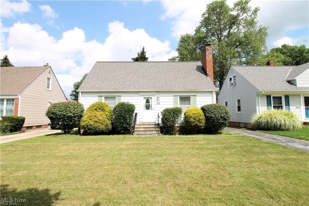 Lovely three-bedroom, 1 bath Cape Cod home conveniently located along bus route and close to shopping. Beautiful wood floors throughout with the exception of the bathroom and kitchen, newer stainless-steel appliances, great counter space and lots of cabinets for all your storage needs. Dining room also has built ins for extra storage and updated lighting. Each bedroom is equipped with a ceiling fan, and one bedroom has built-ins for extra storage and a nicely updated bathroom. Nicely landscaped fenced yard with one car detached garage also a nice patio for you to enjoy the outdoors. This home has it all plus a full-size basement.