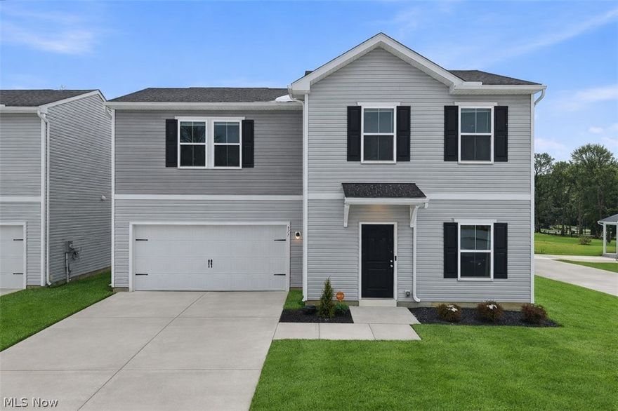 Built by K. Hovnanian in 2022, this move-in-ready home is ready for its next owner and offers modern living just steps from the Akron Zoo! The open-concept main floor features a gorgeous kitchen with crisp white cabinetry and stainless steel appliances, flowing seamlessly into the living and dining areas—perfect for everyday living and entertaining. Step outside to a spacious, fully fenced yard, ideal for pets, play, or relaxing evenings outdoors. Upstairs, the primary suite boasts a large walk-in closet and an updated full bathroom. Two additional bedrooms share a hall bath, and you’ll love the convenience of second-floor laundry. With its prime location, thoughtful layout, and stylish finishes, this home checks all the boxes—don’t miss your chance to make it yours! TAX ABATEMENT RUNS THRU 2038-Enjoy low taxes!!