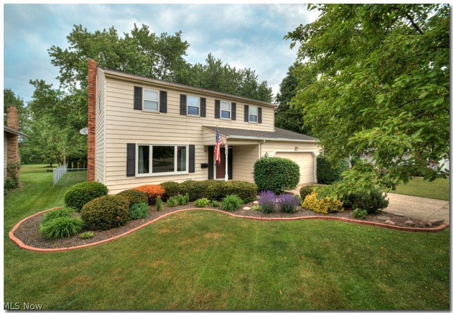 Classic 4 bedroom colonial on a quiet cul-de-sac street, surrounded by well cared for homes. Great location with easy access to I-480 and Great Northern Mall. Engineered hardwood floors in the living room, family room, and dining room. 4 generously sized bedrooms, all on the second floor. Huge master bedroom featuring a walk in closet and updated master bath. Over 250 finished square in the basement, great for the kids, working out, or watching the game. Remodeled half bath on the main floor.  Walk up attic for easy access to additional storage. New roof in 2004 and vinyl replacement windows throughout. Concrete patio overlooking the serene fenced in backyard, nicely landscaped everywhere. All appliances stay!